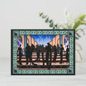 Een legante affair kaart (Staand voorkant)