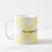 Een lege kop... koffiemok (Links)