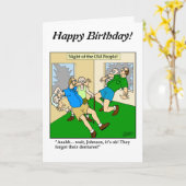 Een lege pagina tekenen - Nacht van oude mensen -  Kaart (Gele Bloem)