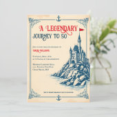 Een legendarische reis naar 50 nautische kasteel v kaart (Staand voorkant)