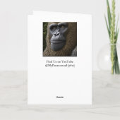 Een legendarische verjaardag | Bigfoot Ape Kaart (Achterkant)