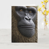 Een legendarische verjaardag | Bigfoot Ape Kaart (Gele Bloem)