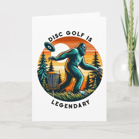 Een legendarische verjaardag | Disc Golf Bigfoot Kaart (Voorkant)