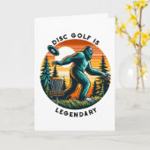 Een legendarische verjaardag | Disc Golf Bigfoot Kaart (Gele Bloem)