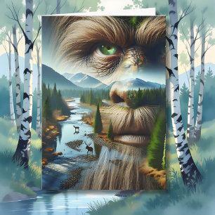 Een legendarische verjaardag gewenst Bigfoot Kaart