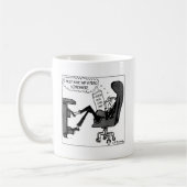 Een legende in zijn eigen geest koffiemok (Links)