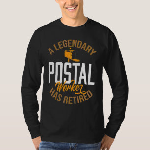 Een legende onder postbeambten is met pensioen geg t-shirt