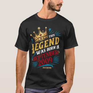 Een legende werd geboren in september 2009 Geweldi T-shirt