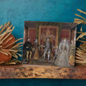 Een legory van de Opvolger van de Tudor: De famili Fotoplaat (Zijkant)