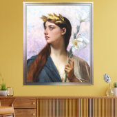 Een legory van Overwinning door Jules Joseph Lefeb Canvas Afdruk (Insitu (Woonkamer))