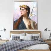 Een legory van Overwinning door Jules Joseph Lefeb Canvas Afdruk (Insitu (Slaapkamer))