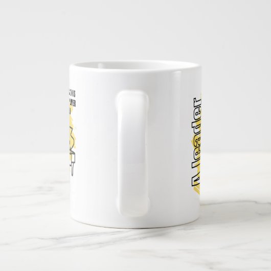 Een leider zonder visie grote koffiekop (Achterkant)