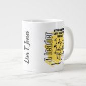 Een leider zonder visie grote koffiekop (Voorkant rechts)