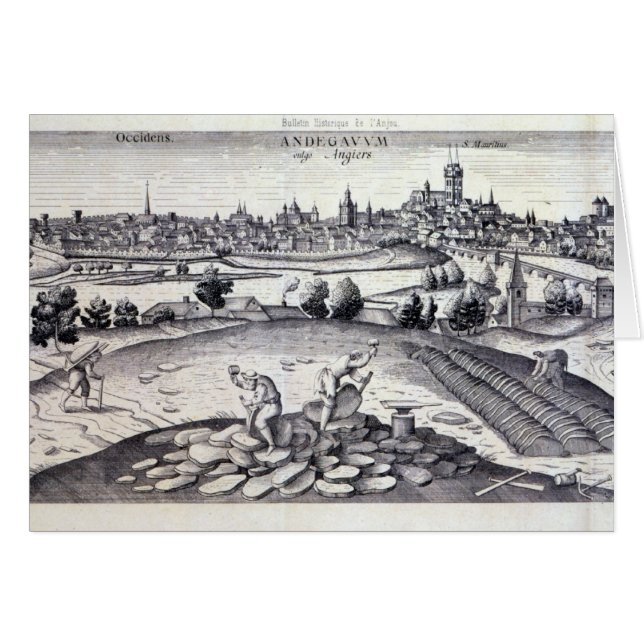 Een leisteengroeve in Angers, 1561 (Voorkant Horizontaal)