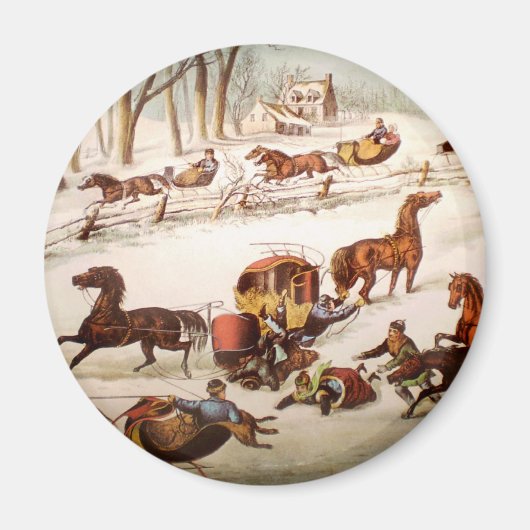 Een lek uit op de sneeuwmagneet magneet (Voorkant)