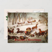 Een lekkage op de Kaart van de sneeuwkerst (Voorkant / Achterkant)