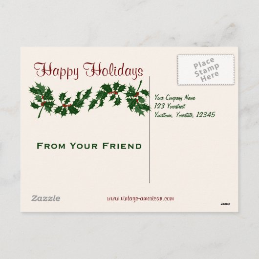 Een lekkage op de Kaart van de sneeuwkerst (Achterkant)