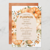 Een lekker Baby shower pompoen Kaart (Voorkant / Achterkant)