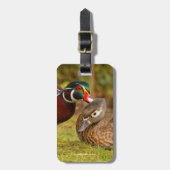 Een lekker moment tussen houten eenden in de Bosse Bagagelabel (Voorkant verticaal)