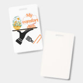 Een lekkerbekje zijn ding badge (Voor- en achterkant)