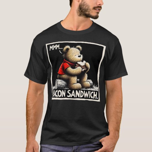 Een lekkere Bacon Sandwich T-shirt (Voorkant)