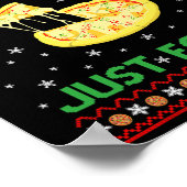 Een Lekkere Kaas Pizza Alleen Leuk Kevin Kerst Thu Poster (Hoek)