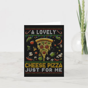 Een lekkere kaas pizza alleen voor mij thuis Chris Kaart