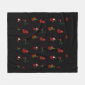 Een lelijk kerstpatroon fleece deken (Voorkant (Horizontaal))