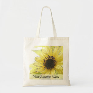 Eén Lemon Gele Zonnebloem Tote Bag