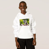 een lemur op Kinderen Fleece Pullover Hoodie (Voorkant volledig)