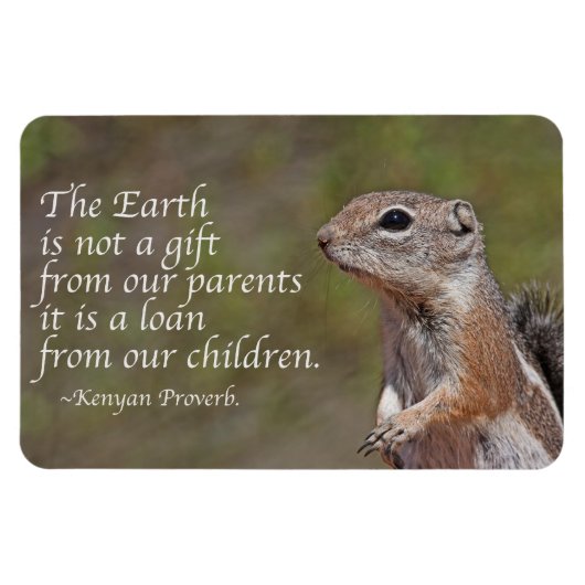 Een lening van onze kinderen magneet (Horizontaal)