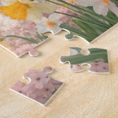 Een lente bloem achtergrond legpuzzel (Zijkant)
