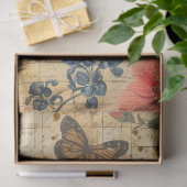 Een lente-ephemera-serie ontwerp #7 tissuepapier (Geschenk)