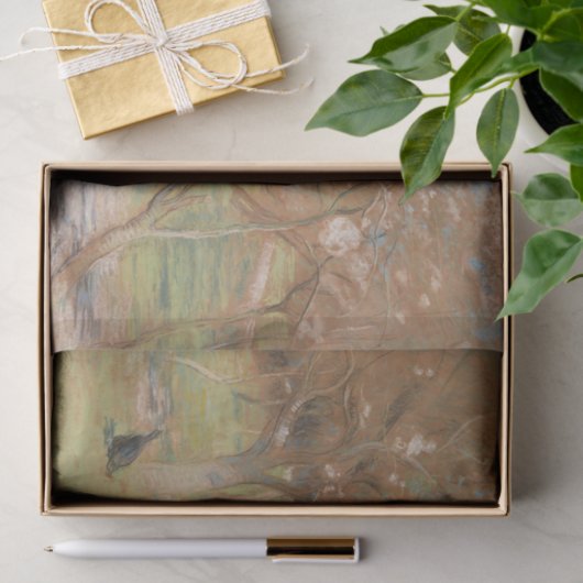 Een lente-imitatie van Edward Stott Tissuepapier (Geschenk)