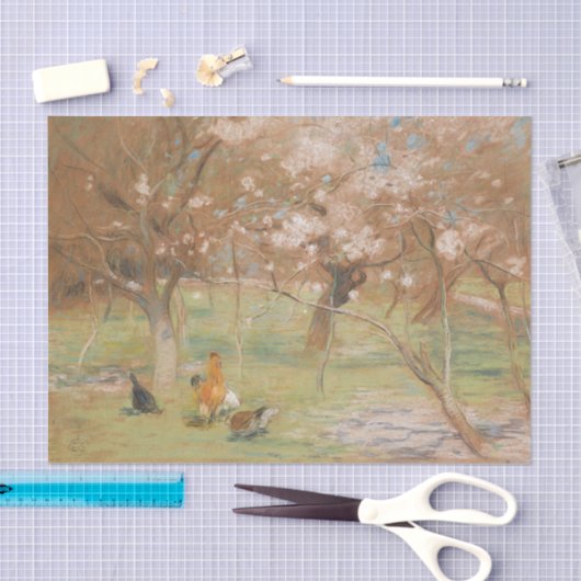 Een lente-imitatie van Edward Stott Tissuepapier (Craft)