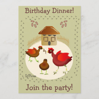 Een lente-kipart-kaart elke keer aanpassen! kaart