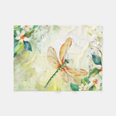 Een lente libel fleece deken (Voorkant (Horizontaal))