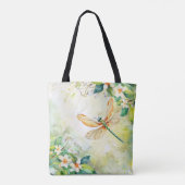 Een lente libel tote bag (Achterkant)