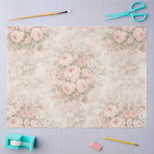 Een Lentebloemendesign #10 Tissuepapier (Craft)