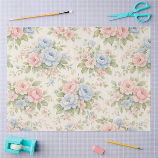 Een Lentebloemendesign #12 Tissuepapier (Craft)