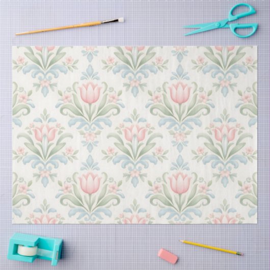 Een Lentebloemendesign #3 Tissuepapier (Craft)