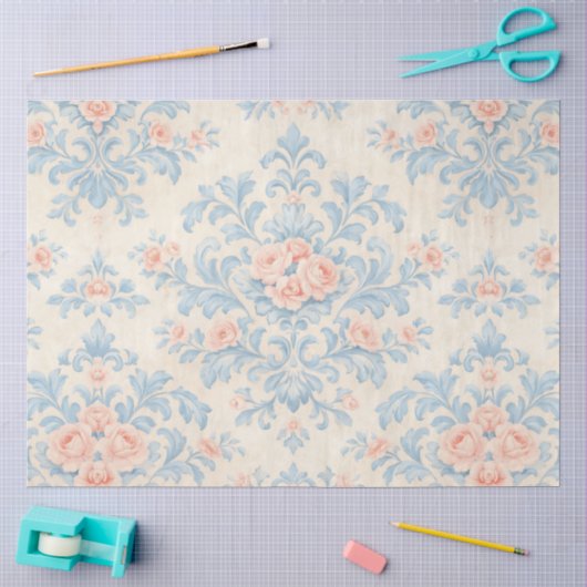 Een Lentebloemendesign #8 Tissuepapier (Craft)