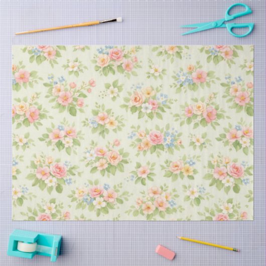 Een Lentebloemontwerp #11 Tissuepapier (Craft)
