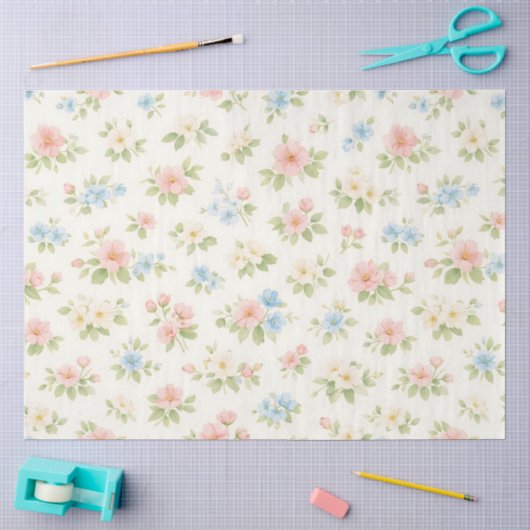 Een Lentebloemontwerp #22 Tissuepapier (Craft)
