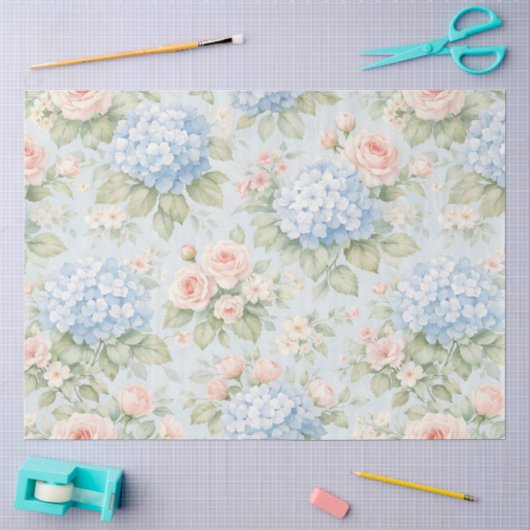 Een Lentebloemontwerp #9 Tissuepapier (Craft)