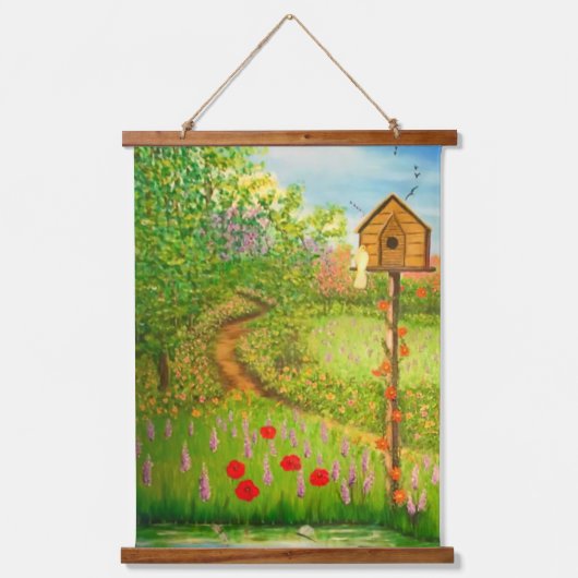 Een lentedag hangend wandkleed (Voorkant)