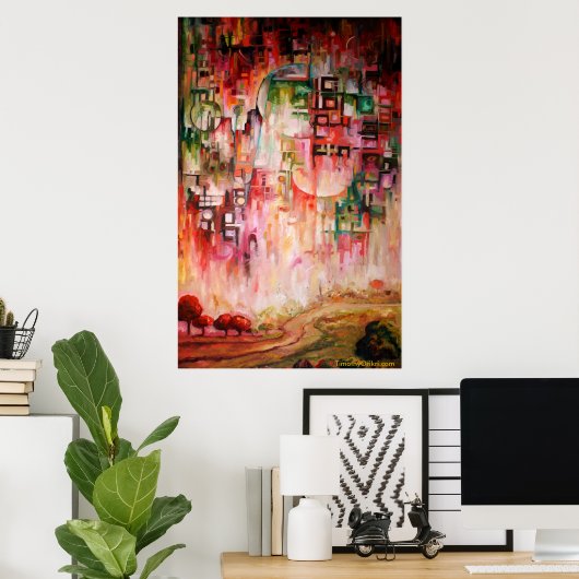 Een lentefever - Canvas Print (Thuiskantoor)