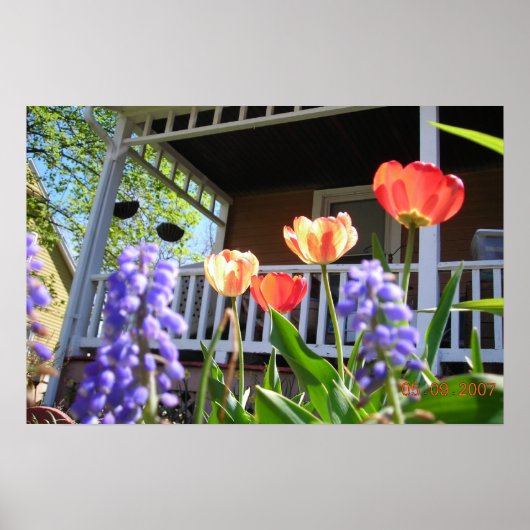 Een lentestuin poster (Voorkant)