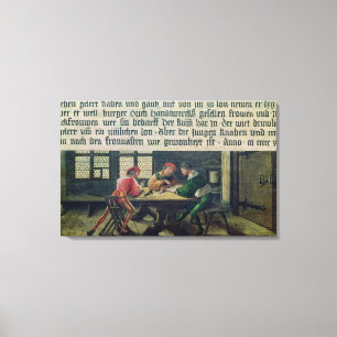 Een leraar canvas afdruk