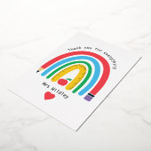 Een leraar die je bedankt voor alles folie uitnodiging (Gedraaid)